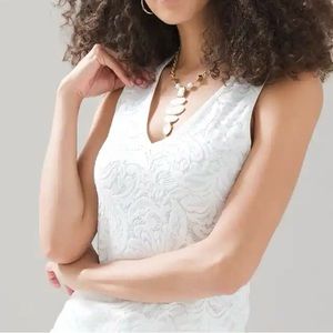 Lace sleeveless top, fully lined. Like new condition, worn twice!